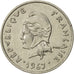 Coin, French Polynesia, 10 Francs, 1967, Paris, AU(55-58), Nickel, KM:5