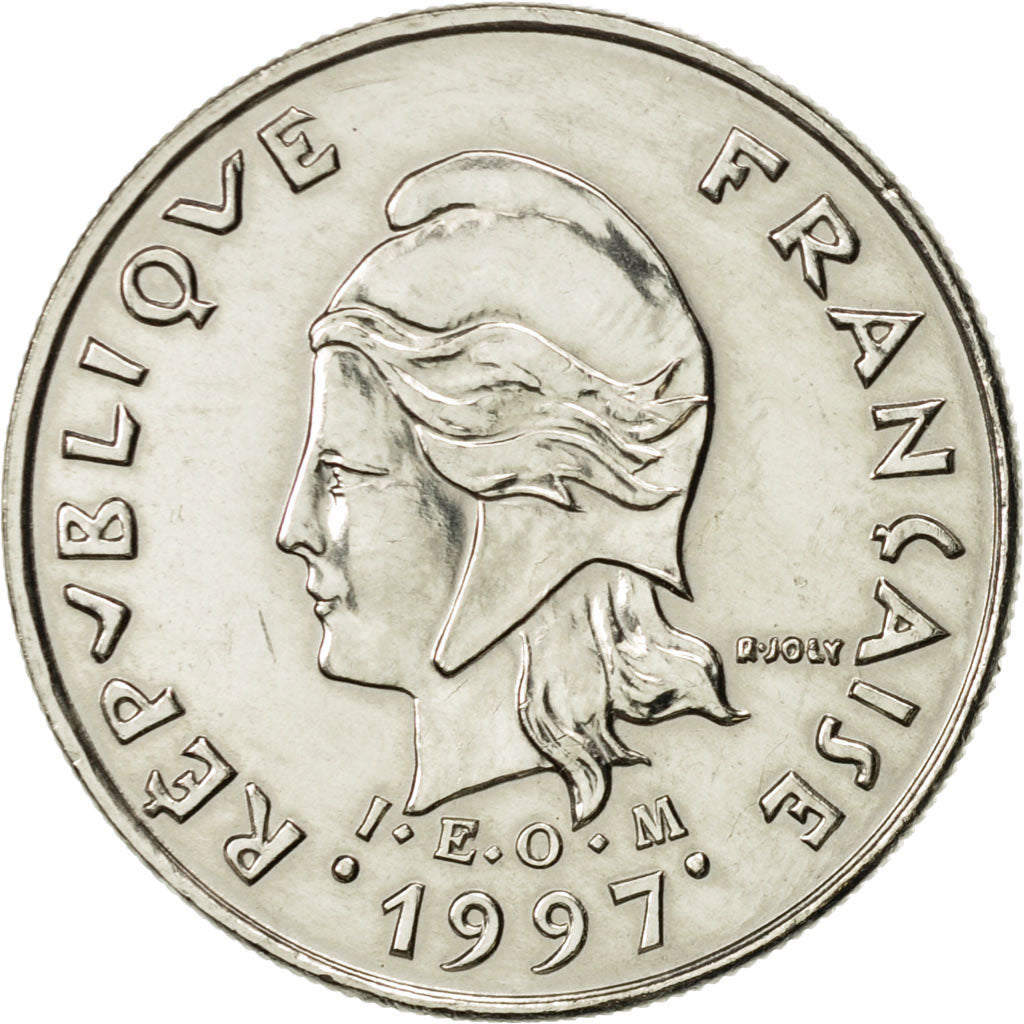 Coin, French Polynesia, 10 Francs, 1997, Paris, AU(55-58), Nickel, KM:8