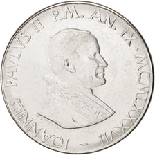 Münze, Vatikanstadt, John Paul II, 100 Lire, 1987, STGL, Stainless Steel