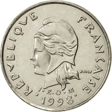 Coin, French Polynesia, 10 Francs, 1998, Paris, AU(55-58), Nickel, KM:8