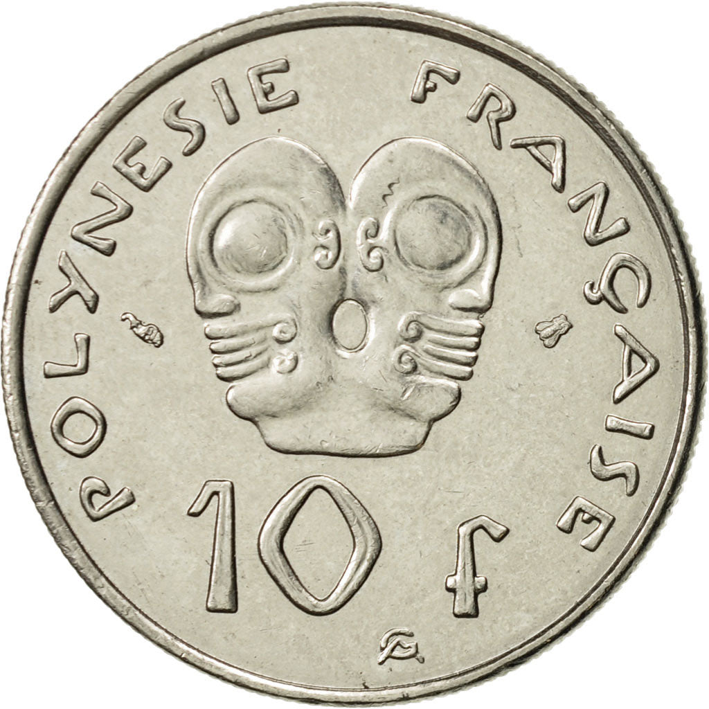 Coin, French Polynesia, 10 Francs, 1998, Paris, AU(55-58), Nickel, KM:8