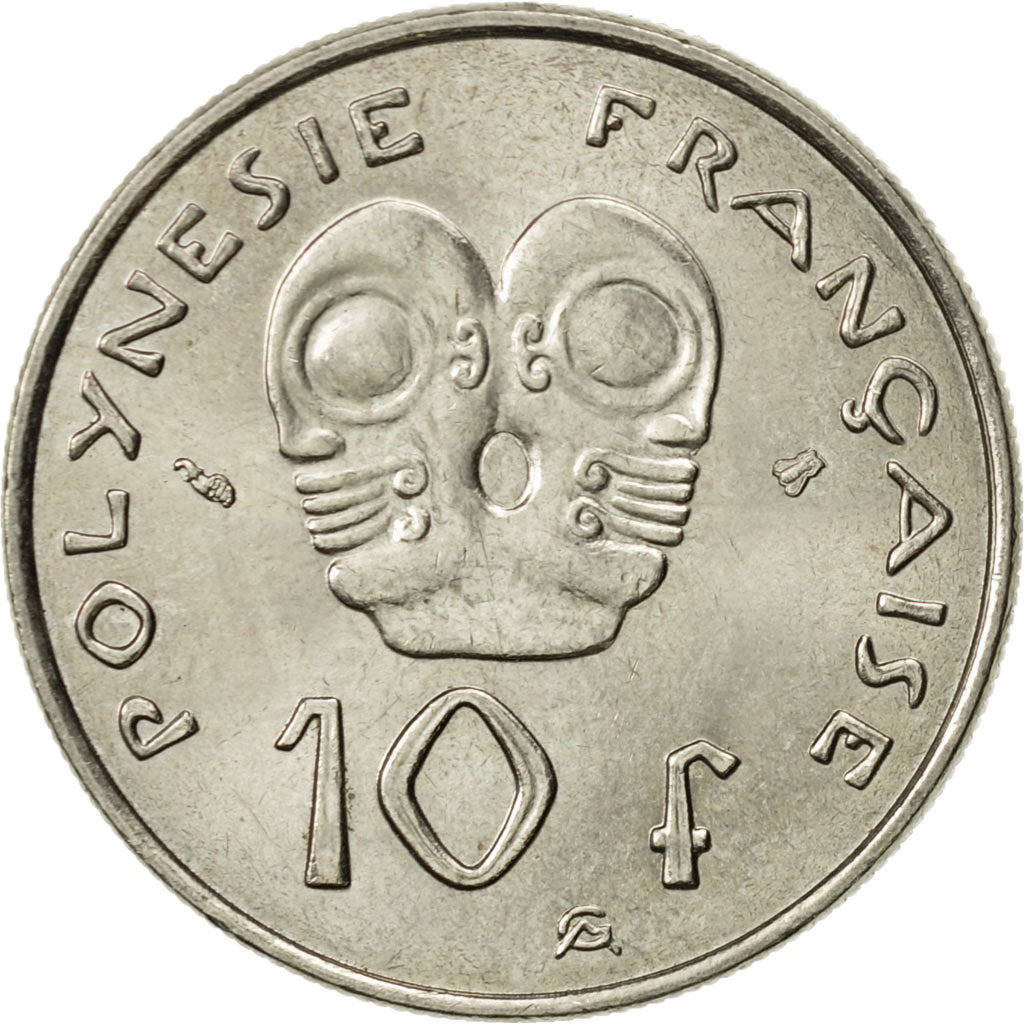 Coin, French Polynesia, 10 Francs, 1996, Paris, MS(60-62), Nickel, KM:8