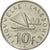 Moneda, Nueva Caledonia, 10 Francs, 1972, Paris, MBC+, Níquel, KM:11
