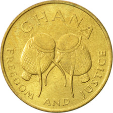 Monnaie, Ghana, 5 Cedis, 1984, SUP, Laiton, KM:26