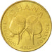 Coin, Ghana, 5 Cedis, 1984, AU(55-58), Brass, KM:26