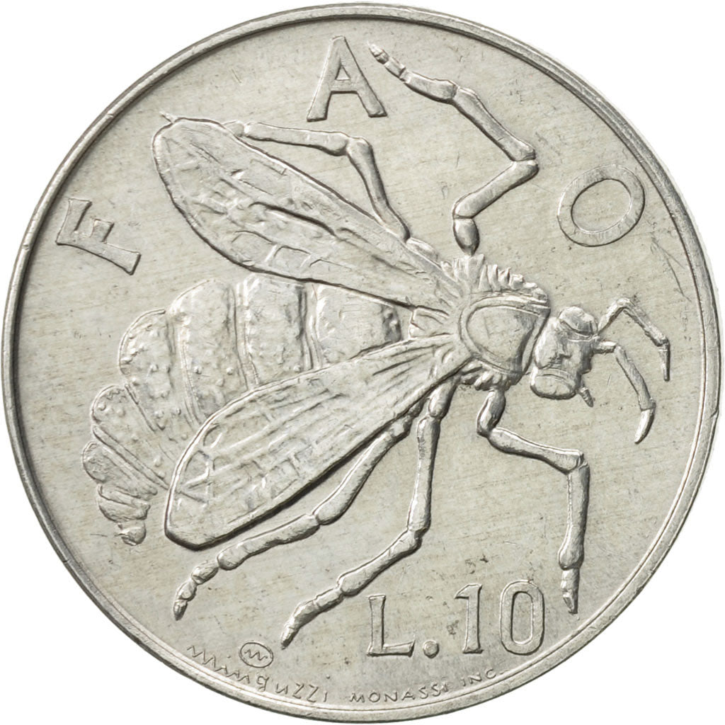 Moneta, San Marino, 10 Lire, 1974, Rome, SPL, Alluminio, KM:33