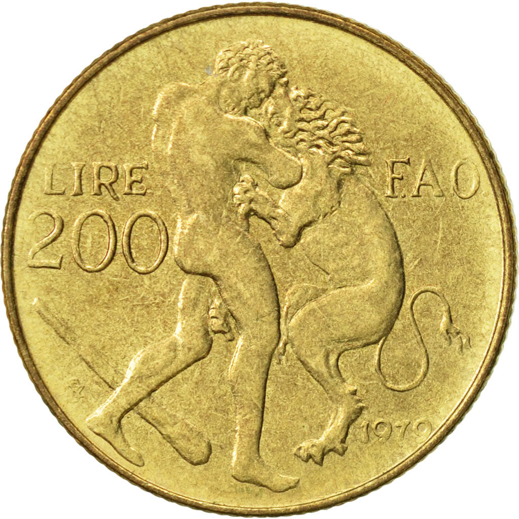Coin, San Marino, 200 Lire, 1979, Rome, AU(55-58), Aluminum-Bronze, KM:96