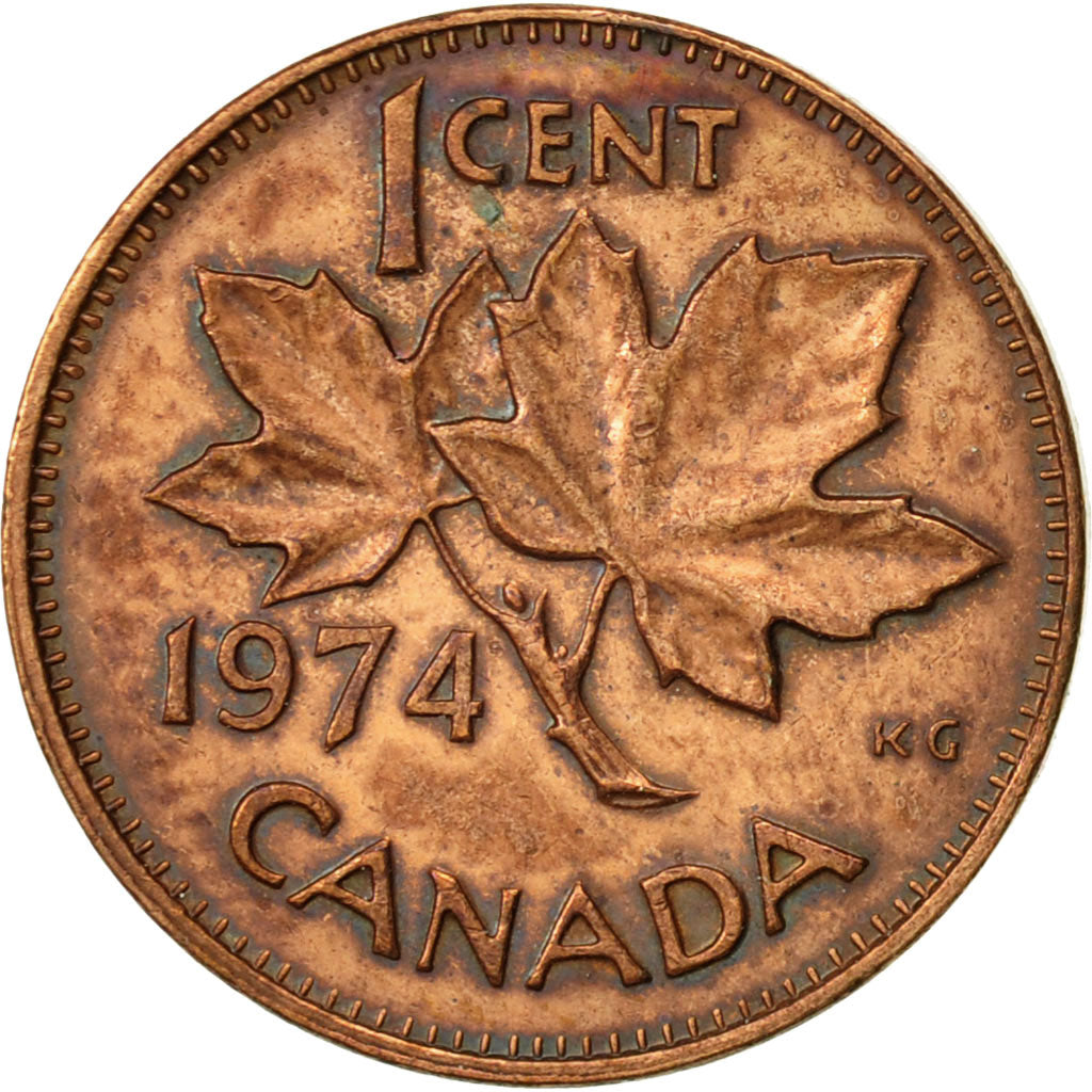Coin, Canada, Elizabeth II, Cent, 1974, Royal Canadian Mint, Ottawa, EF(40-45)
