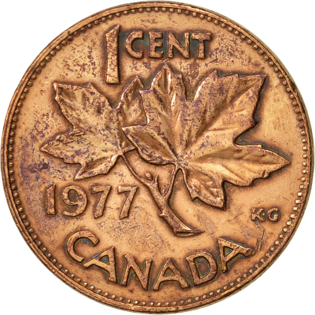 Coin, Canada, Elizabeth II, Cent, 1977, Royal Canadian Mint, Ottawa, EF(40-45)