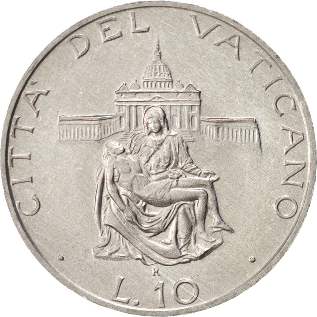 VATICAN CITY, John Paul II, 10 Lire, 1987, KM:199