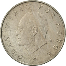 Coin, Norway, Olav V, Krone, 1989, EF(40-45), Copper-nickel, KM:419