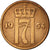 Munten, Noorwegen, Haakon VII, 5 Öre, 1954, ZF, Bronze, KM:400