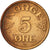 Coin, Norway, Haakon VII, 5 Öre, 1954, EF(40-45), Bronze, KM:400