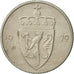 Moneta, Norwegia, Olav V, 50 Öre, 1979, AU(50-53), Miedź-Nikiel, KM:418