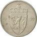 Moneda, Noruega, Olav V, 50 Öre, 1979, MBC+, Cobre - níquel, KM:418