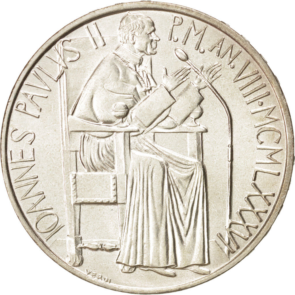 CITTÀ DEL VATICANO, John Paul II, 1000 Lire, 1986, FDC, Argento, KM:198