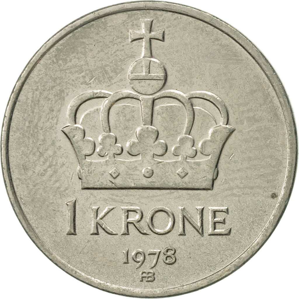 Coin, Norway, Olav V, Krone, 1978, AU(50-53), Copper-nickel, KM:419