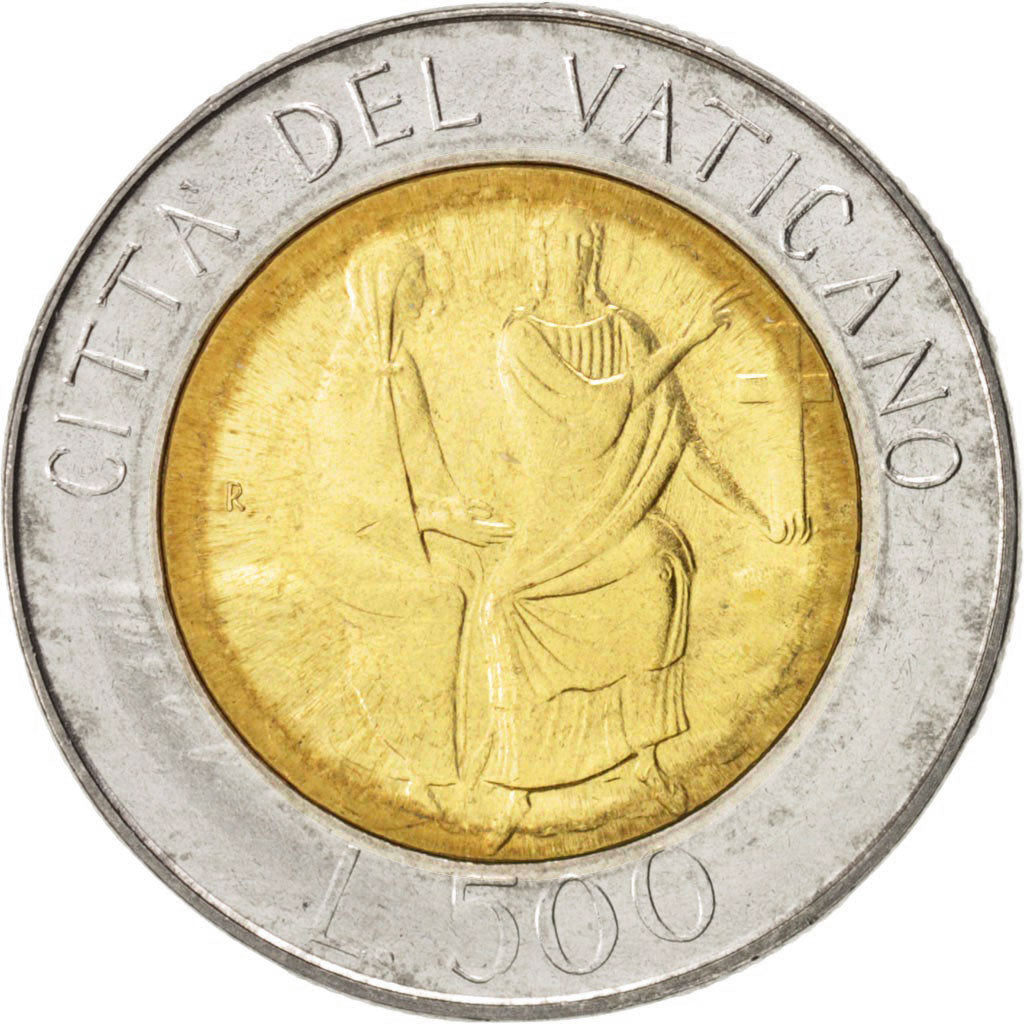 CITTÀ DEL VATICANO, John Paul II, 500 Lire, 1986, FDC, Bi-metallico, KM:197