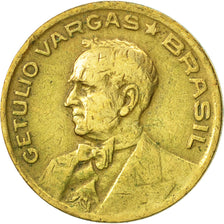 Brasil, 10 Centavos, 1945, MBC, Aluminio - bronce, KM:555a.1