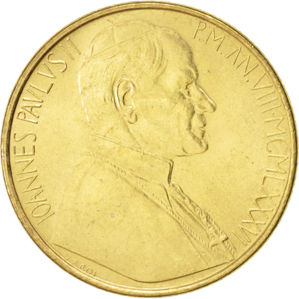 CITTÀ DEL VATICANO, John Paul II, 200 Lire, 1986, FDC, Alluminio-bronzo, KM:196