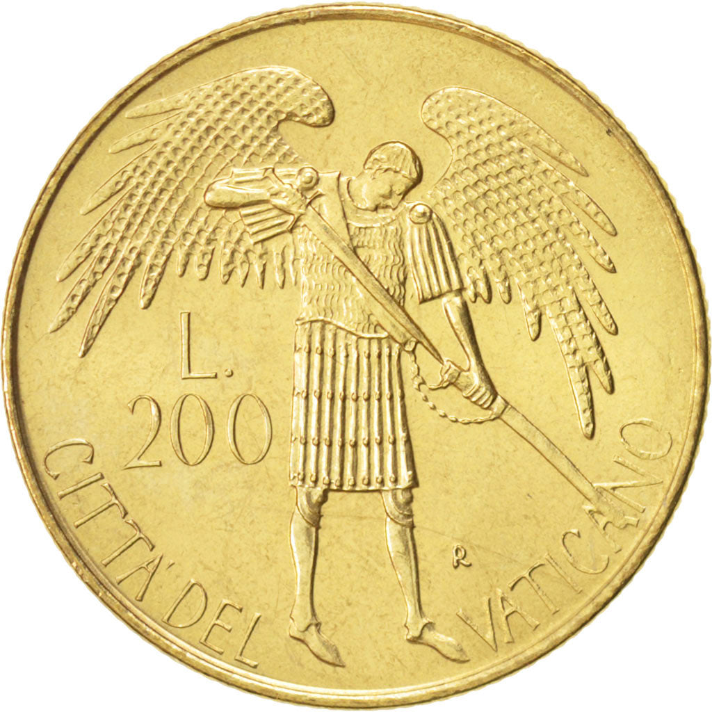 CITTÀ DEL VATICANO, John Paul II, 200 Lire, 1986, FDC, Alluminio-bronzo, KM:196