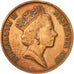 Australia, Elizabeth II, 2 Cents, 1989, EF(40-45), Bronze, KM:79