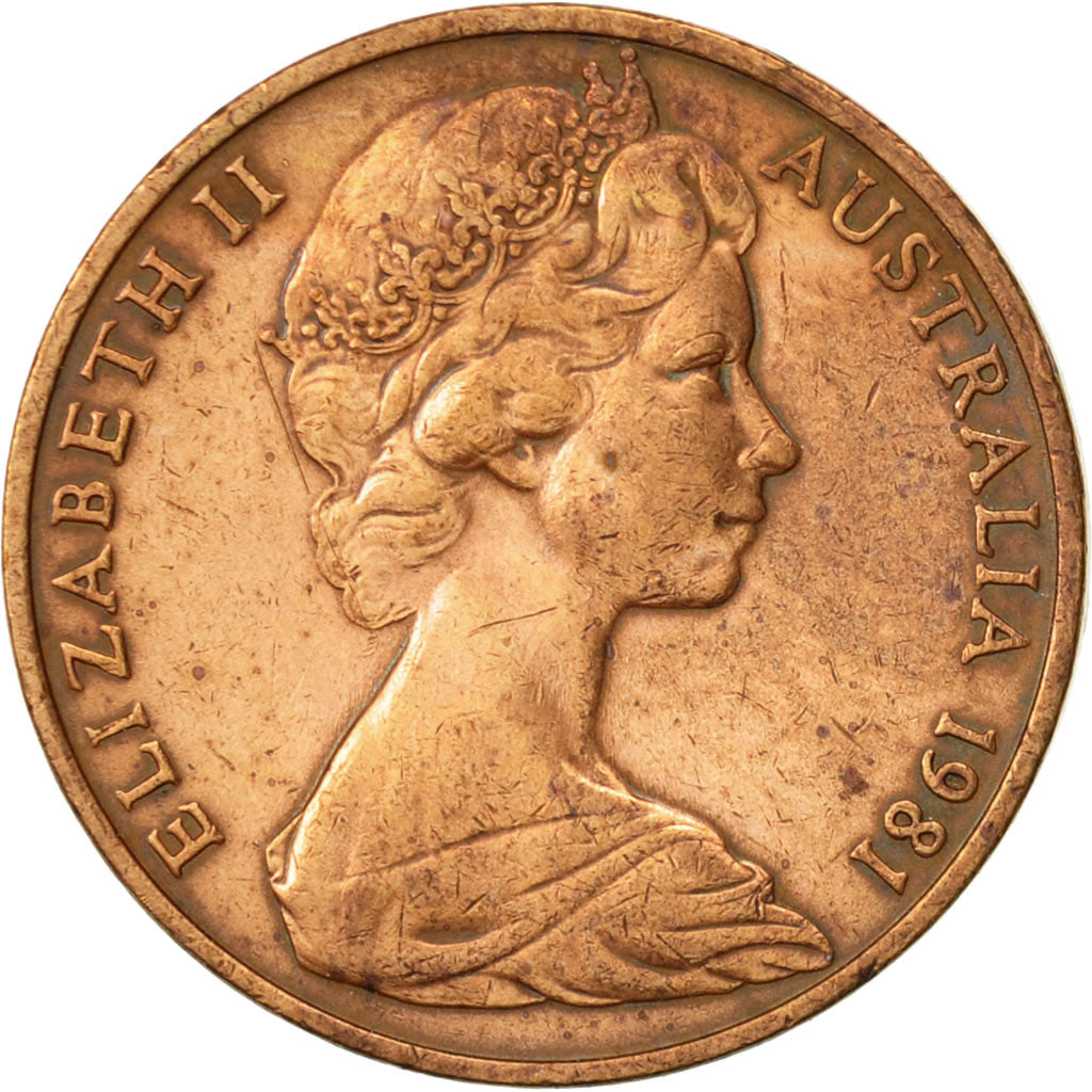 Munten, Australië, Elizabeth II, 2 Cents, 1981, ZF, Bronze, KM:63