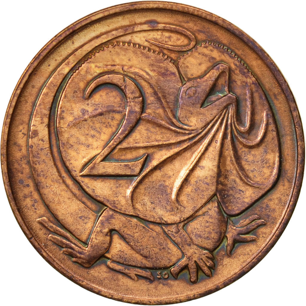 Munten, Australië, Elizabeth II, 2 Cents, 1966, ZF, Bronze, KM:63