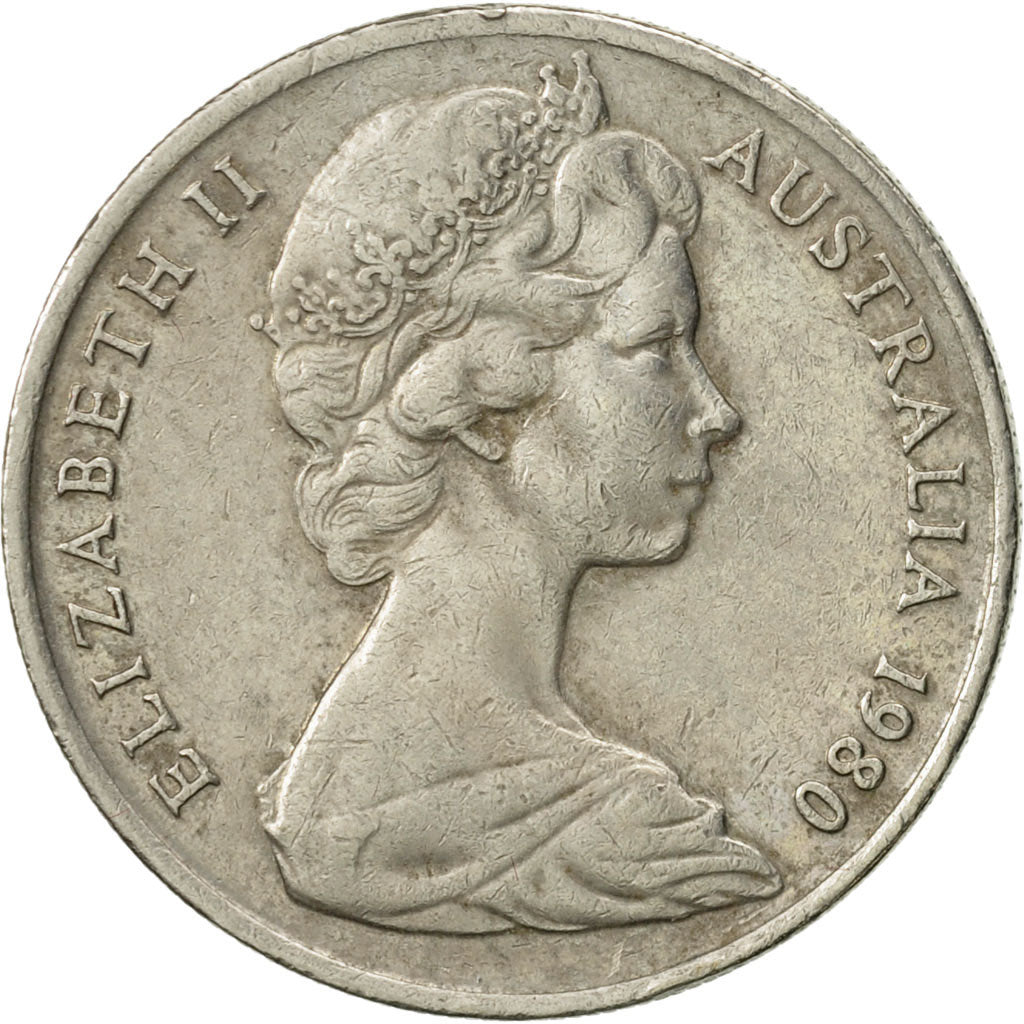 Munten, Australië, Elizabeth II, 10 Cents, 1980, ZF, Copper-nickel, KM:65