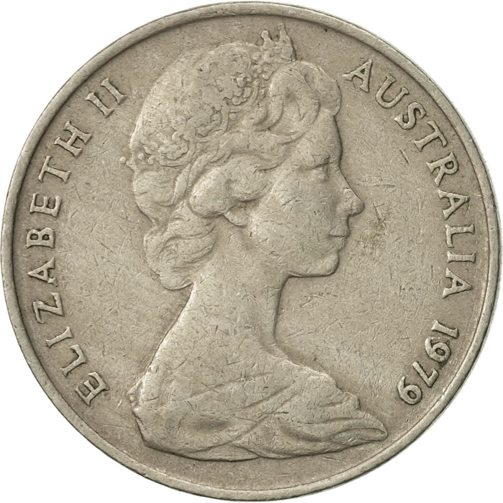 Coin, Australia, Elizabeth II, 10 Cents, 1979, EF(40-45), Copper-nickel, KM:65