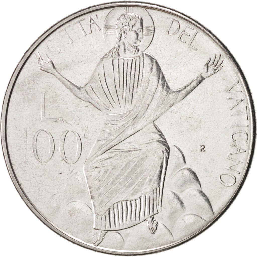 CITTÀ DEL VATICANO, John Paul II, 100 Lire, 1986, FDC, Acciaio inossidabile,...
