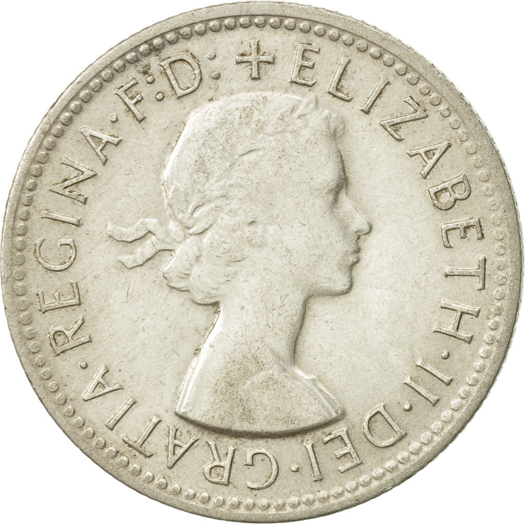 Australia, Elizabeth II, Shilling, 1961, Melbourne, EF(40-45), Silver, KM:59