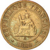 Münze, FRENCH INDO-CHINA, Cent, 1888, Paris, SS, Bronze, KM:1