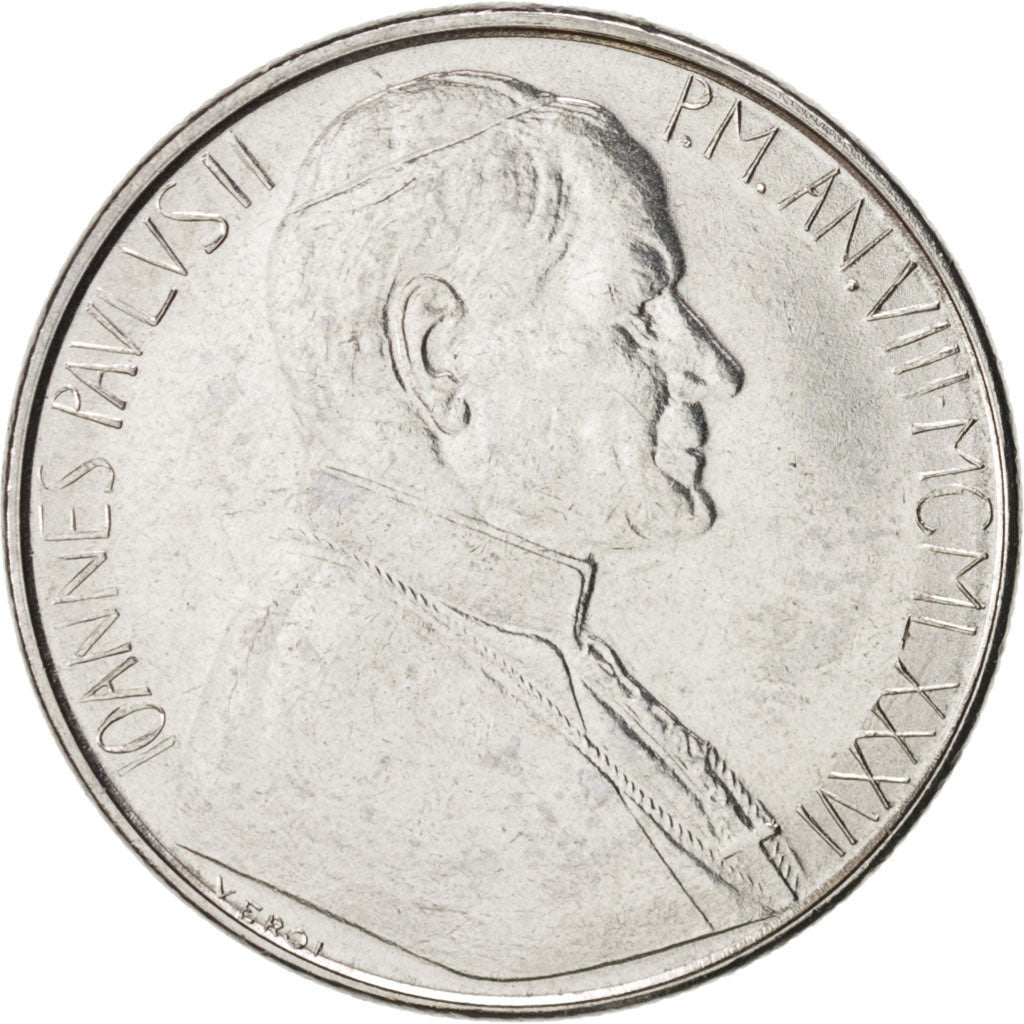 VATICAN CITY, John Paul II, 50 Lire, 1986, KM:194