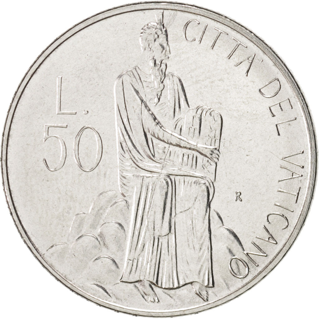 VATICAN CITY, John Paul II, 50 Lire, 1986, KM:194