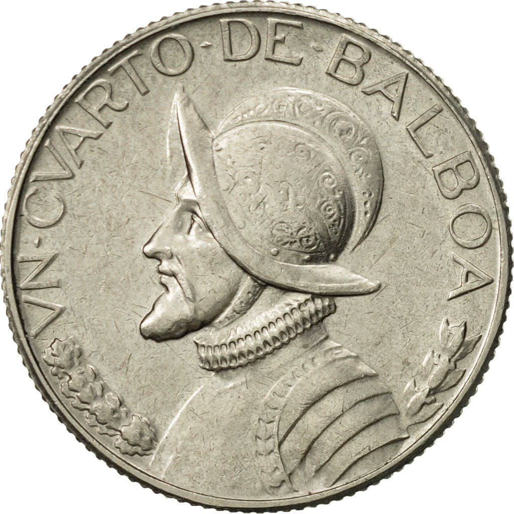 Coin, Panama, 1966 dates struck at US Mint in San Francisco., 1/4 Balboa, 1973