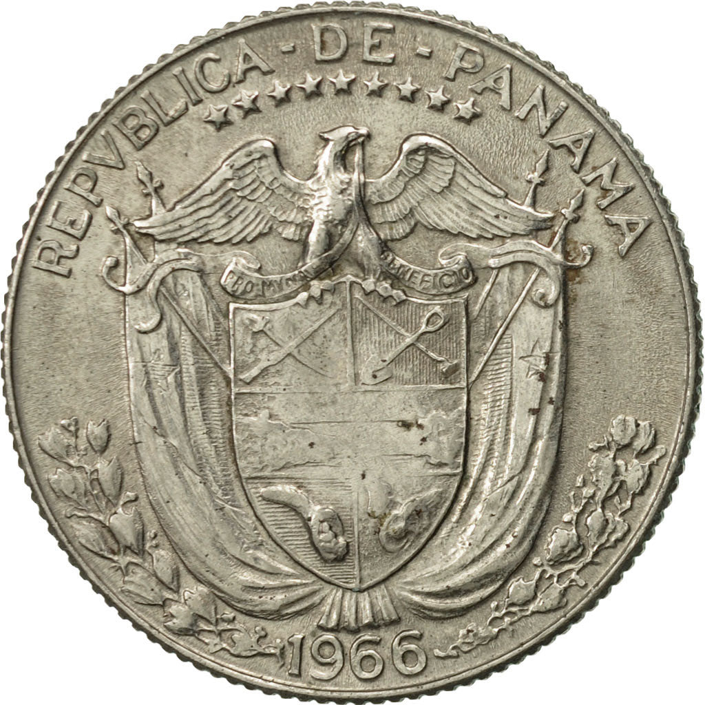 Panama, 1966 dates struck at US Mint in San Francisco., 1/4 Balboa, 1966