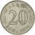 Munten, Maleisië, 20 Sen, 1976, Franklin Mint, ZF+, Copper-nickel, KM:4