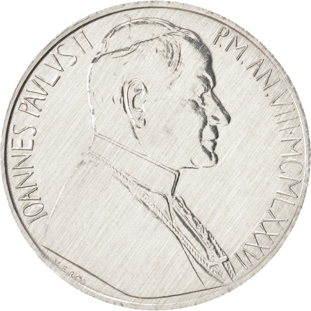 CITTÀ DEL VATICANO, John Paul II, 10 Lire, 1986, SPL, Alluminio, KM:192