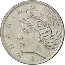 Moneta, Brasile, 5 Centavos, 1967, BB+, Acciaio inossidabile, KM:577.1