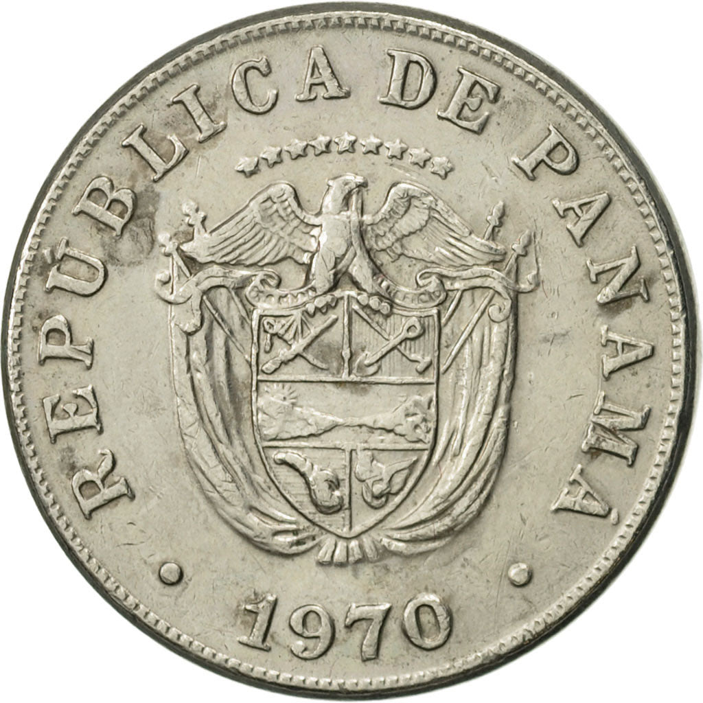 Moneta, Panama, 5 Centesimos, 1970, BB+, Rame-nichel, KM:23.2
