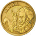 Coin, Brazil, 10 Centavos, 2001, AU(50-53), Bronze Plated Steel, KM:649.2