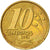 Monnaie, Brésil, 10 Centavos, 2001, TTB+, Bronze Plated Steel, KM:649.2