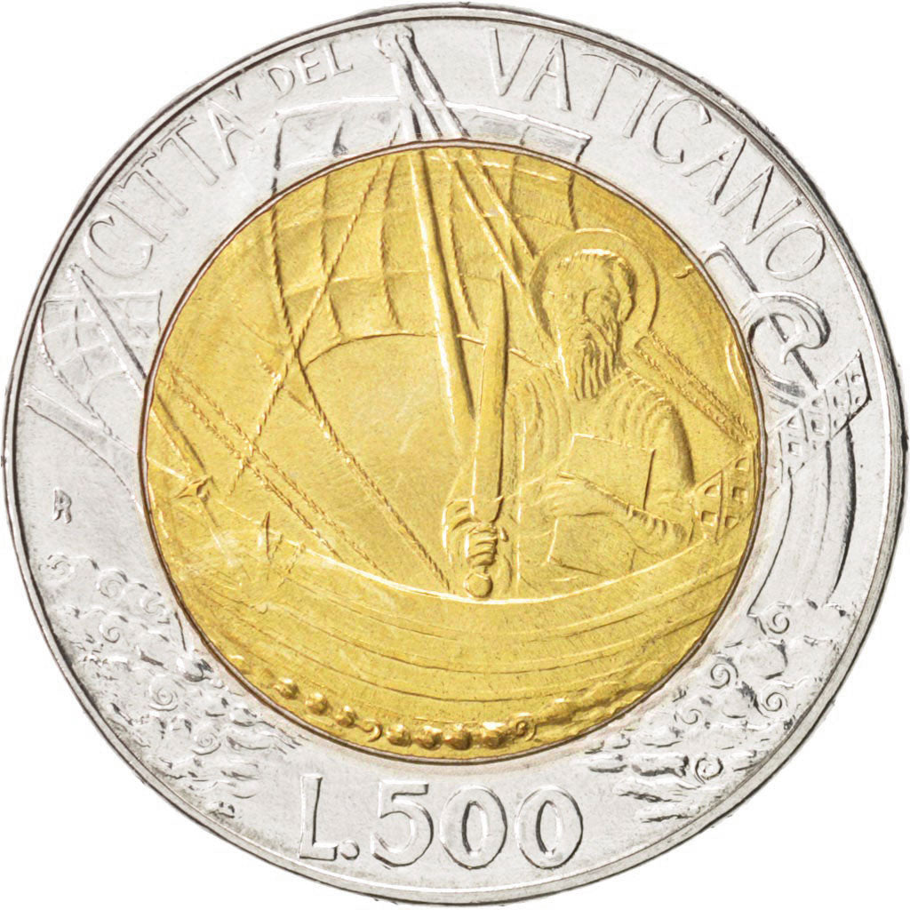 Monnaie, Cité du Vatican, John Paul II, 500 Lire, 1985, FDC, Bi-Metallic