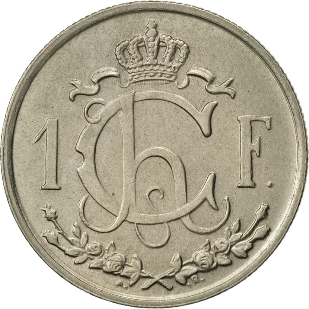 Coin, Luxembourg, Charlotte, Franc, 1947, AU(50-53), Copper-nickel, KM:46.1