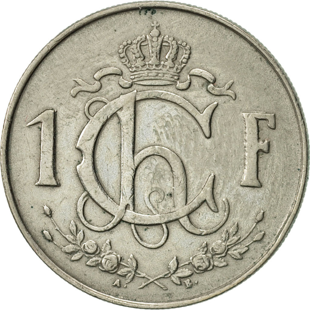 Coin, Luxembourg, Charlotte, Franc, 1953, AU(50-53), Copper-nickel, KM:46.2