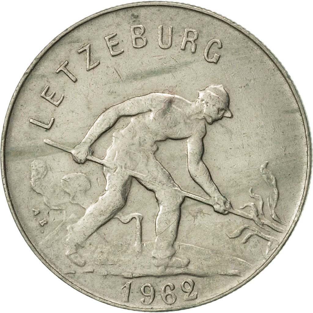 Monnaie, Luxembourg, Charlotte, Franc, 1962, TTB+, Copper-nickel, KM:46.2