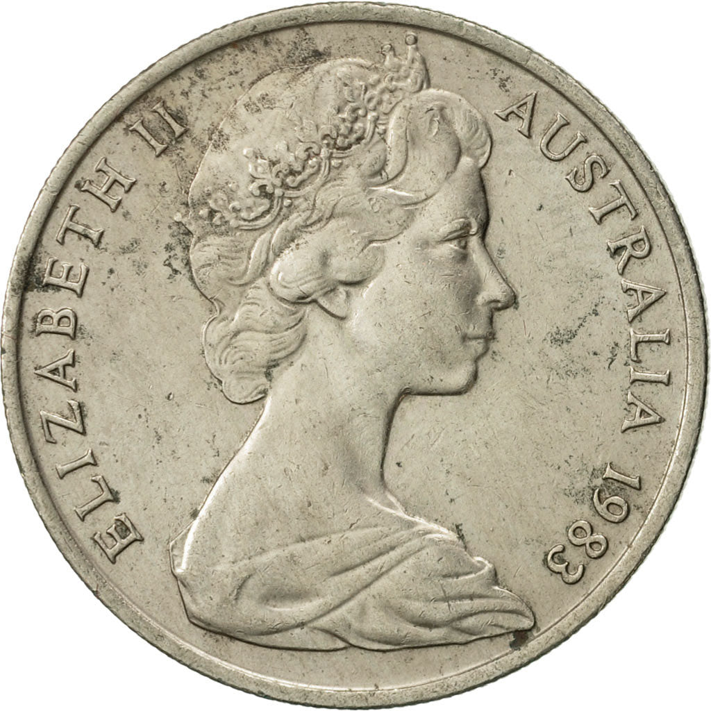 Coin, Australia, Elizabeth II, 10 Cents, 1983, AU(50-53), Copper-nickel, KM:65