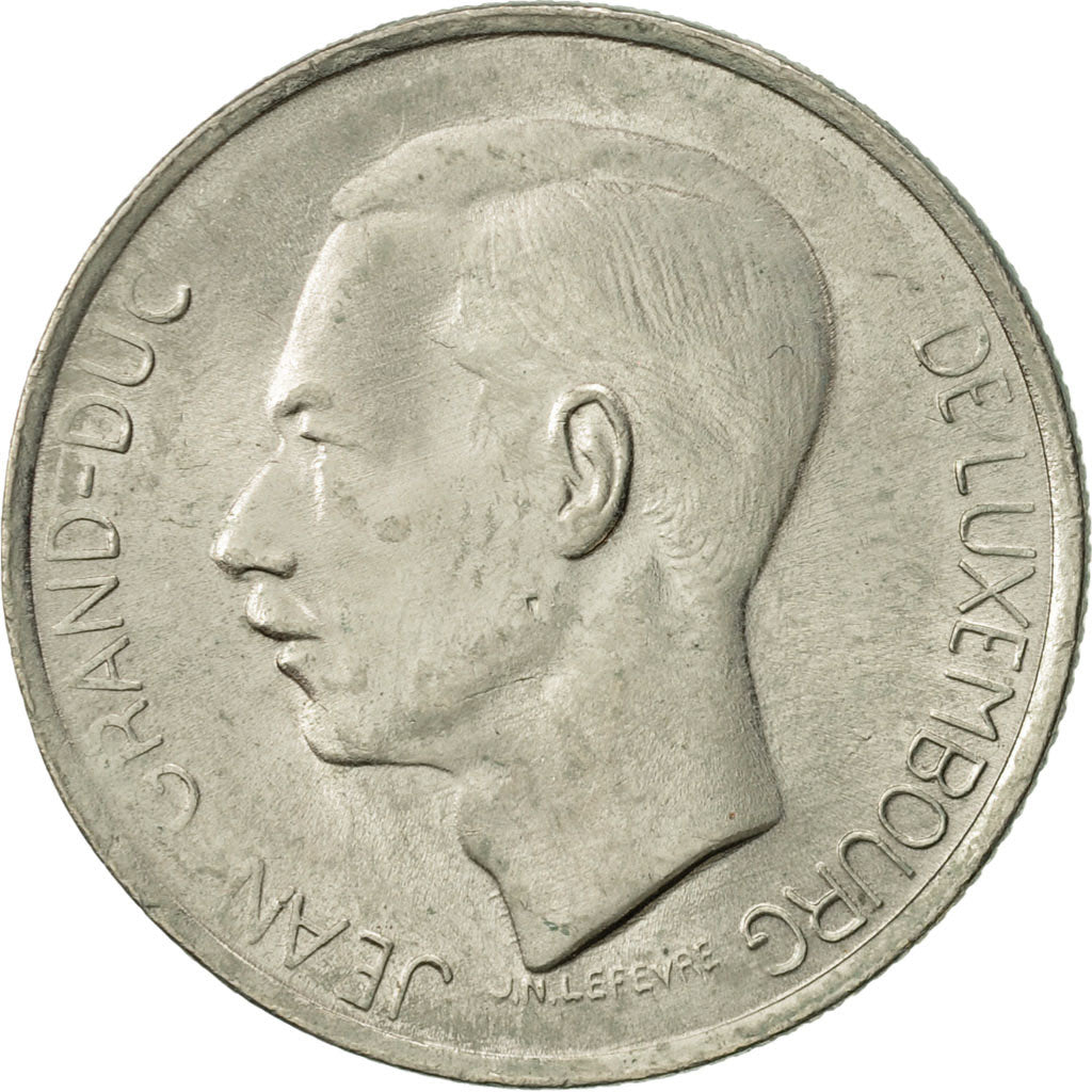 Coin, Luxembourg, Jean, 5 Francs, 1976, AU(55-58), Copper-nickel, KM:56