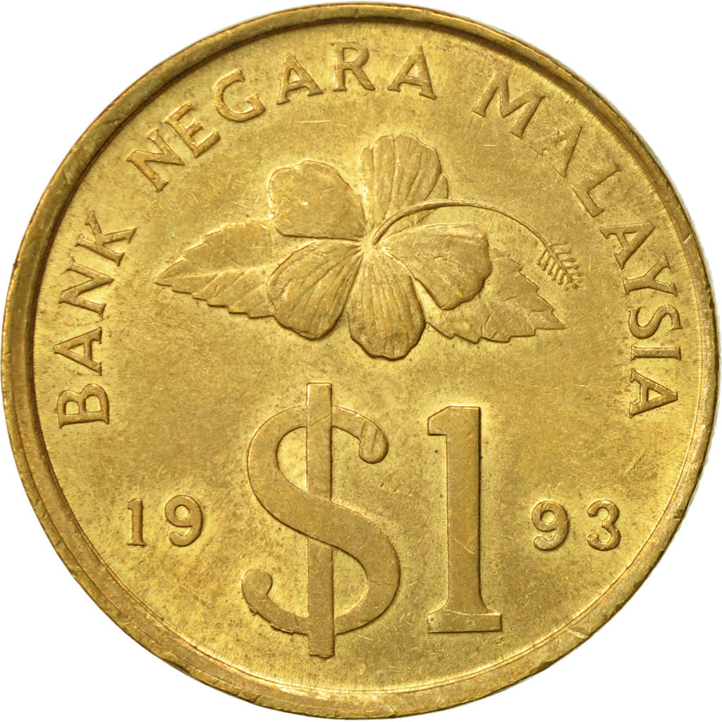 Coin, Malaysia, Ringgit, 1993, AU(55-58), Aluminum-Bronze, KM:54